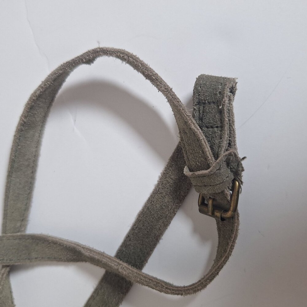 Sopreso Green suede tassle purse country western - Picture 2 of 9